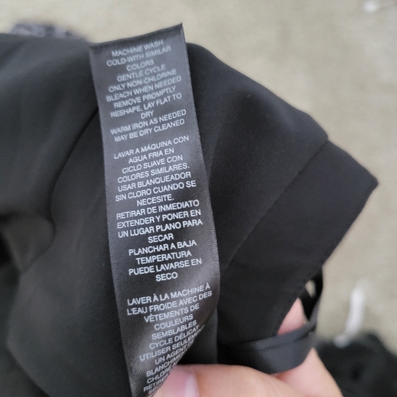 WHBM Maxi Halter Dress Black & White Pattern Size 00 - Picture 6 of 8